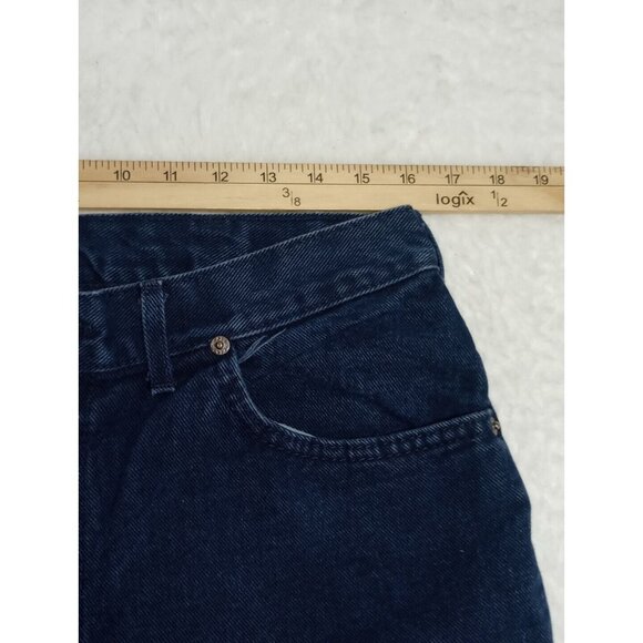 H.I.S Men's Authentic Jeans Size 34x30 Straight Leg Dark Blue Denim (32x30) - Picture 3 of 8